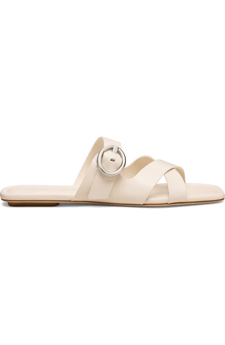 Stuart Weitzman Villa Slide Sandal, Alternate, color, Linen