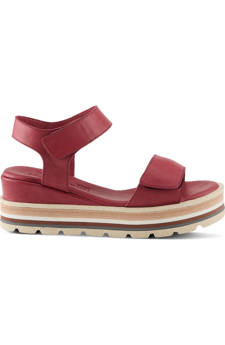 Spring Step Hileman Platform Sandal, Alternate, color, Dark Red
