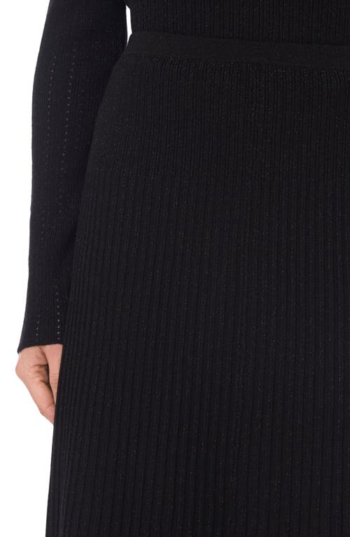 Ted Baker Rib Midi Skirt In Black