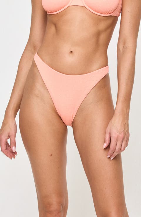 Leilani Bitsy Pucker Textured Bikini Bottoms