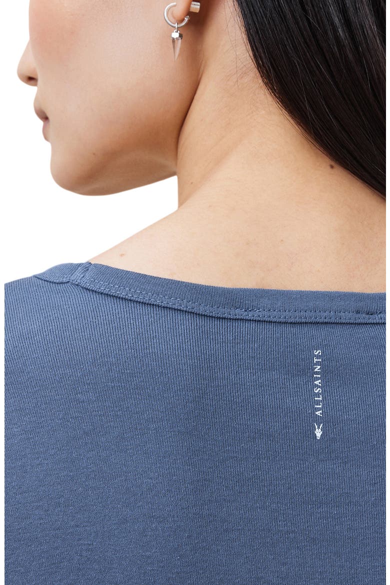Stevie Long Sleeve Organic Cotton T-Shirt, Alternate, color, LIGHT DENIM BLUE