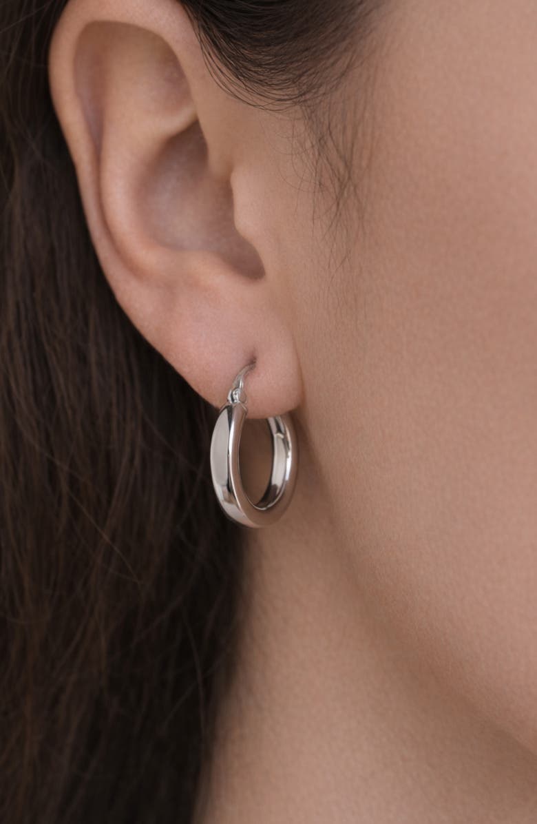 ARGENTO VIVO Small Sterling Silver Hoop Earrings, Alternate, color, 