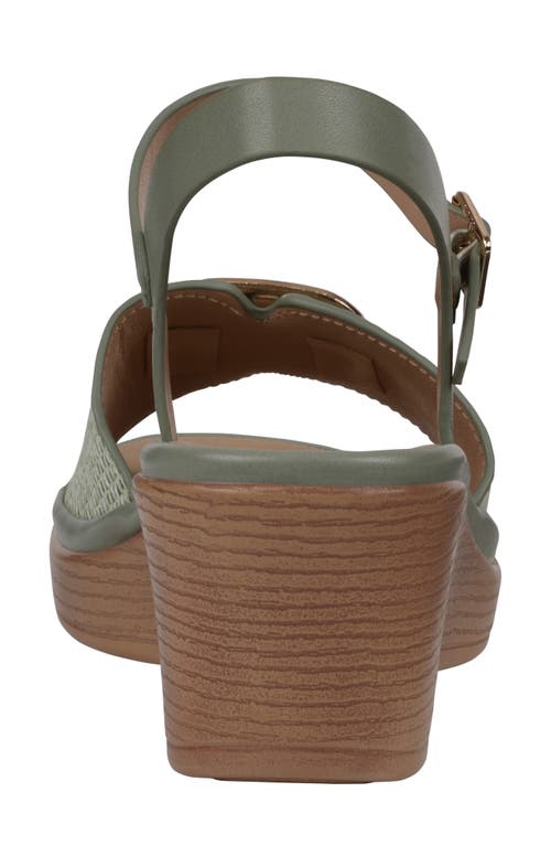 Gc Shoes Fia Buckle Wedge Sandal In Mint