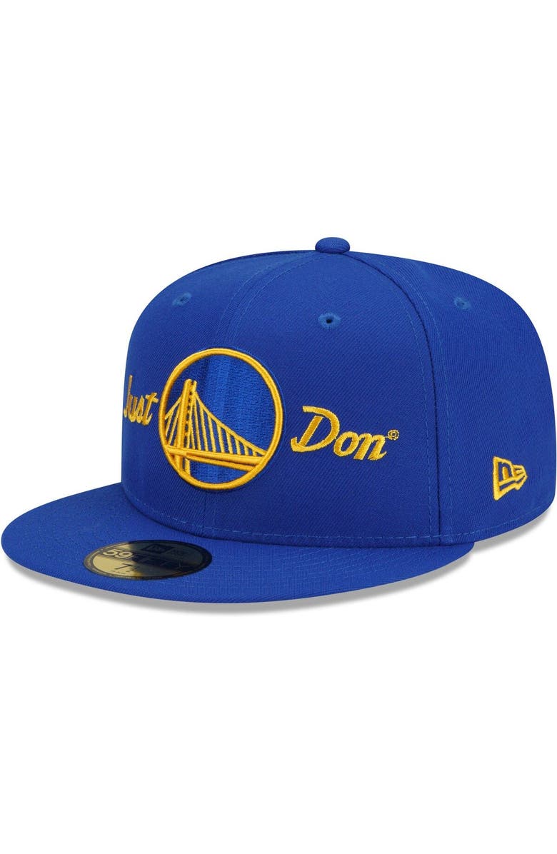 New Era Men's New Era x Just Don Royal Golden State Warriors 59FIFTY Fitted Hat, Alternate, color, Royal
