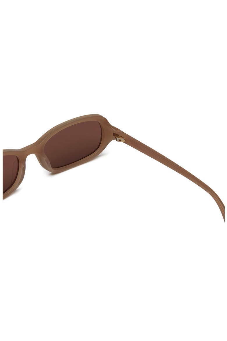 Cindy 54mm Oval Sunglasses, Alternate, color, DARK SAND / BROWN