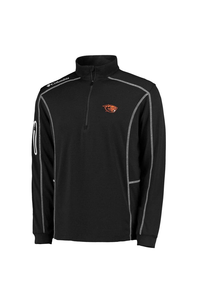 Columbia Men's Columbia Golf Black Oregon State Beavers Shotgun Quarter-Zip Pullover, Alternate, color,