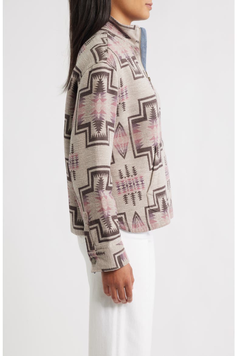 Harding Half Zip Sweatshirt, Alternate, color, TAUPE MIX HARDING