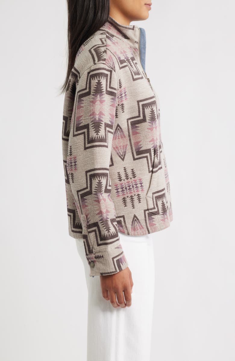 Pendleton Harding Half Zip Sweatshirt, Alternate, color, Taupe Mix Harding