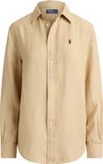 Polo Ralph Lauren Classic Fit Linen Button-Up Shirt