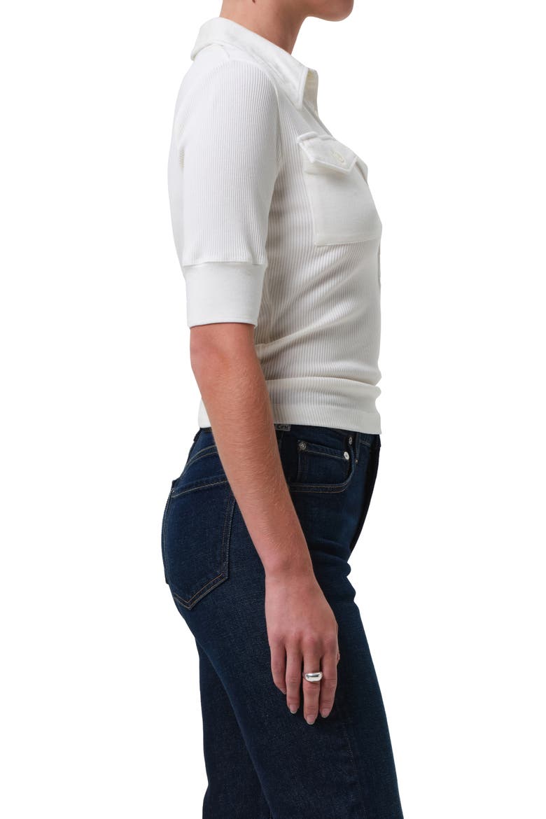 Amina Rib Polo, Alternate, color, PASHMINA WHITE