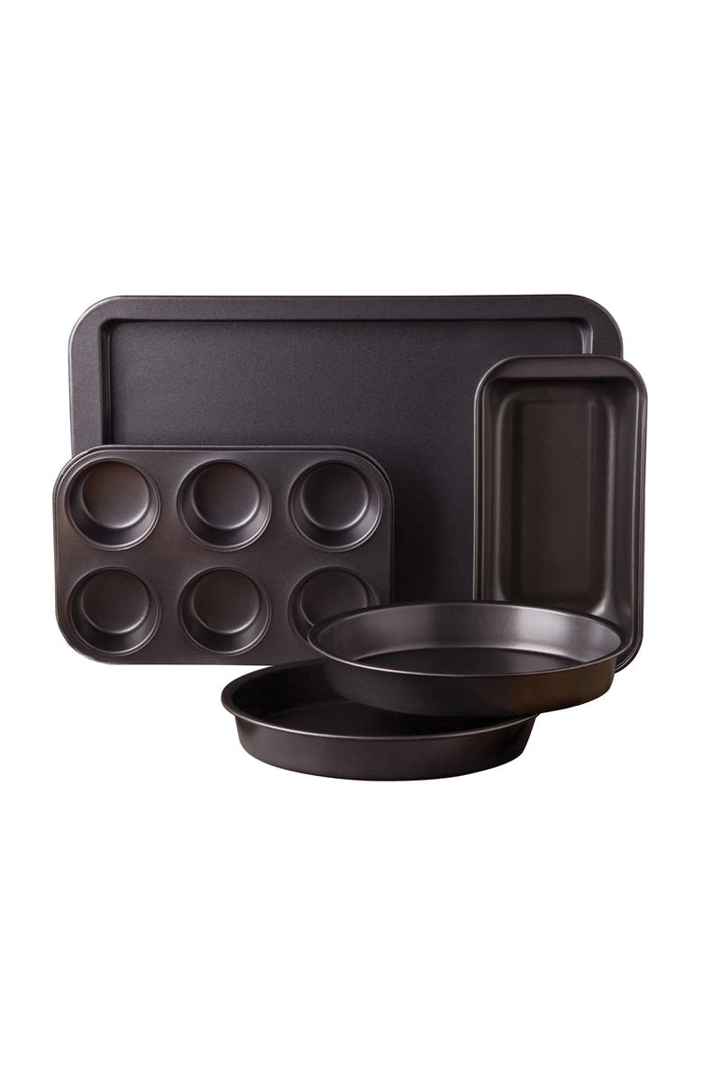 SUNBEAM Love-to-Bake 5 Piece Xylan Nonstick Carbon Steel Bakeware Set, Main, color, Grey