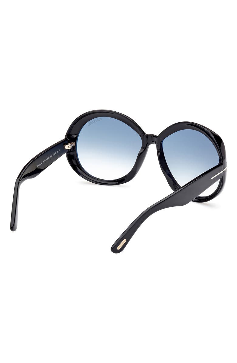 TOM FORD Annabelle 62mm Gradient Oversize Round Sunglasses, Alternate, color,