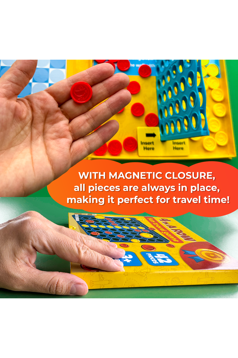 Magnetic Kids Games Collection, Alternate, color, 4 in a row