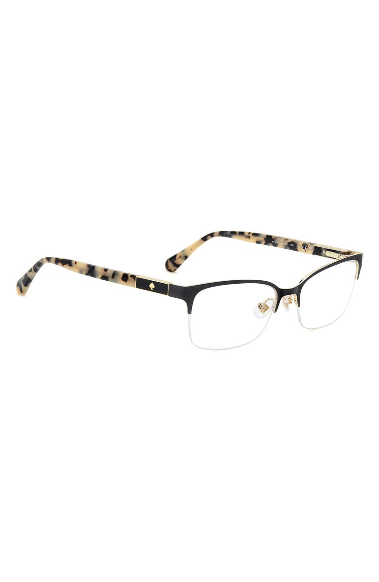 Kate Spade New York alexanne 51mm rectangular optical glasses, Alternate, color, 