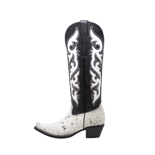 Nortalie The Luna Western Cowboy Boot In Black