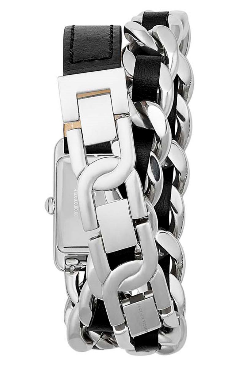 Rebecca Minkoff Moment Chain Wrap Bracelet Watch, 30mm, Alternate, color, 