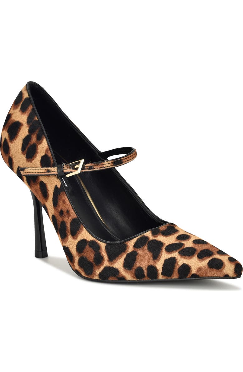 Nine West Jinnie Pointed Toe Pump, Main, color, Brown