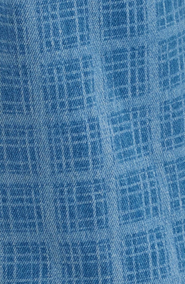 Damson Madder Tovie Laser Check Mid Rise Ankle Straight Leg Jeans, Alternate, color, Blue