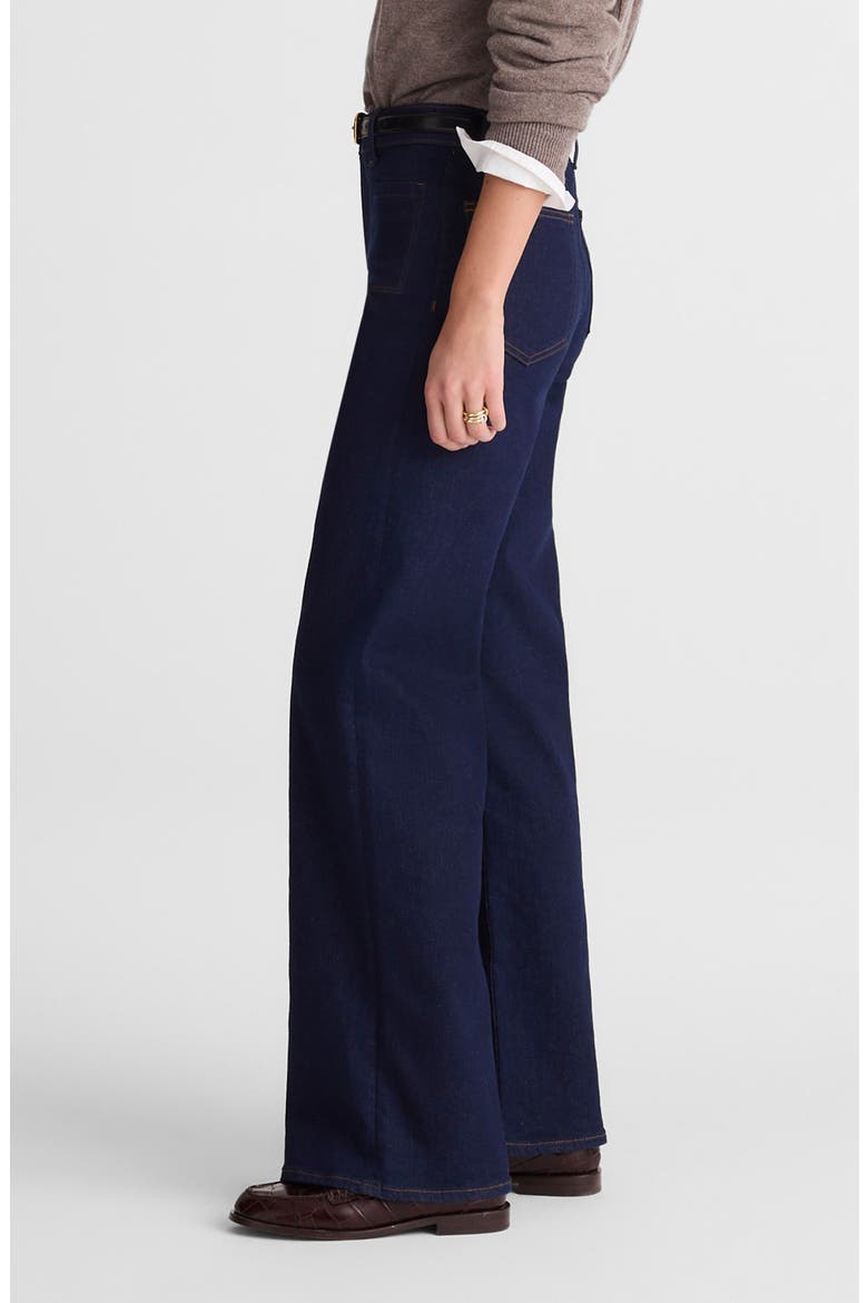 The Emmy Patch Pocket High Waist Wide Leg Jeans, Alternate, color, RINSE WASH