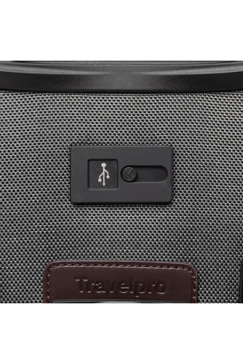 Platinum Elite Softside Expandable 19" Carry On Spinner Luggage, Alternate, color, Vintage Grey