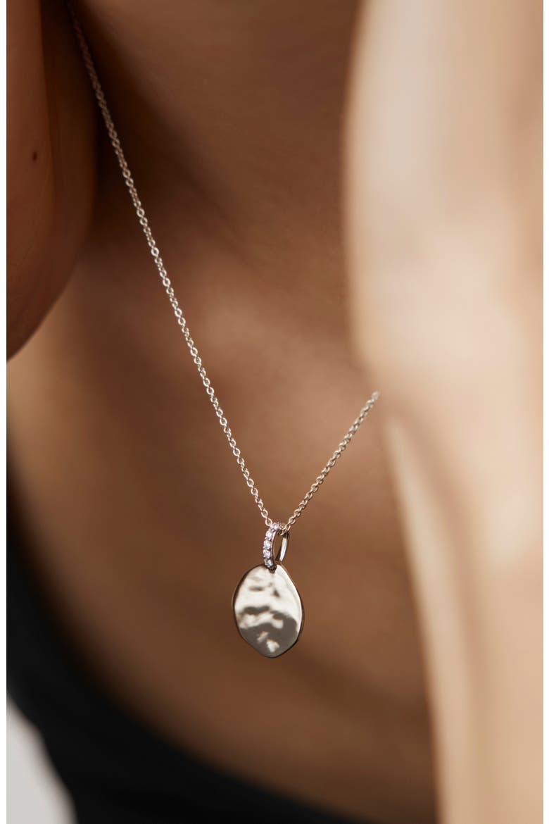 MV Siren™ Diamond Coin, Alternate, color, STERLING SILVER / DIAMOND