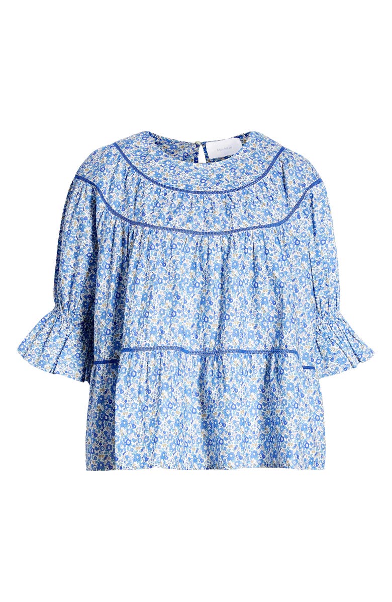 Merlette x Liberty London Sol Floral Print Pima Cotton Lawn Top, Alternate, color, 