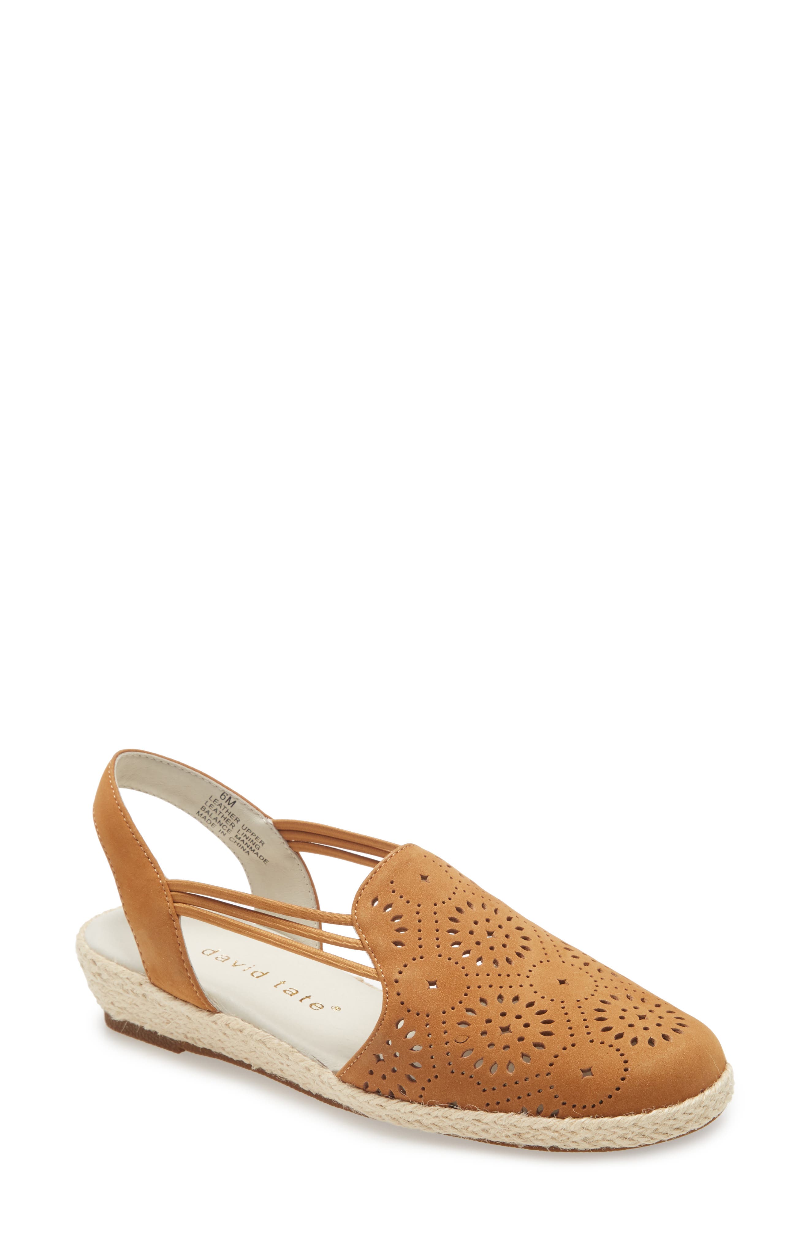 Zena Espadrille Wedge, Main, color, TAN NUBUCK LEATHER