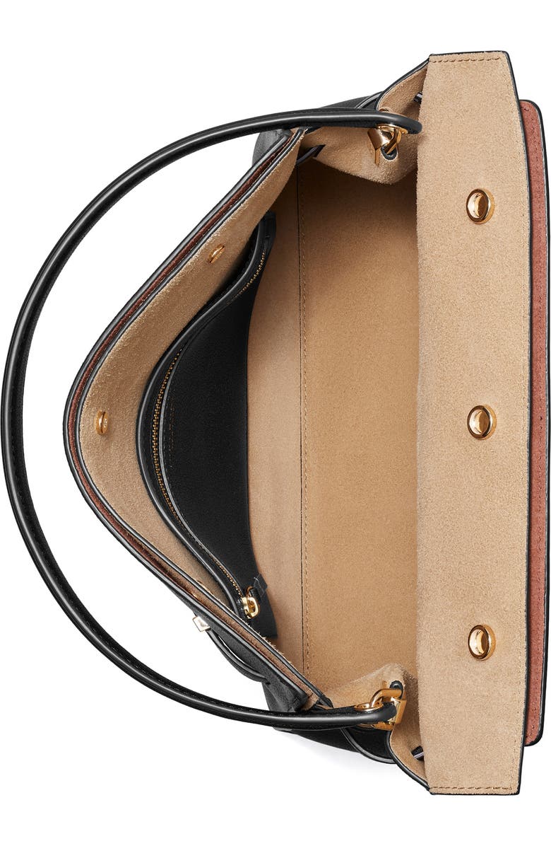 Tory Burch Small Lee Radziwill Leather Double Bag, Alternate, color,