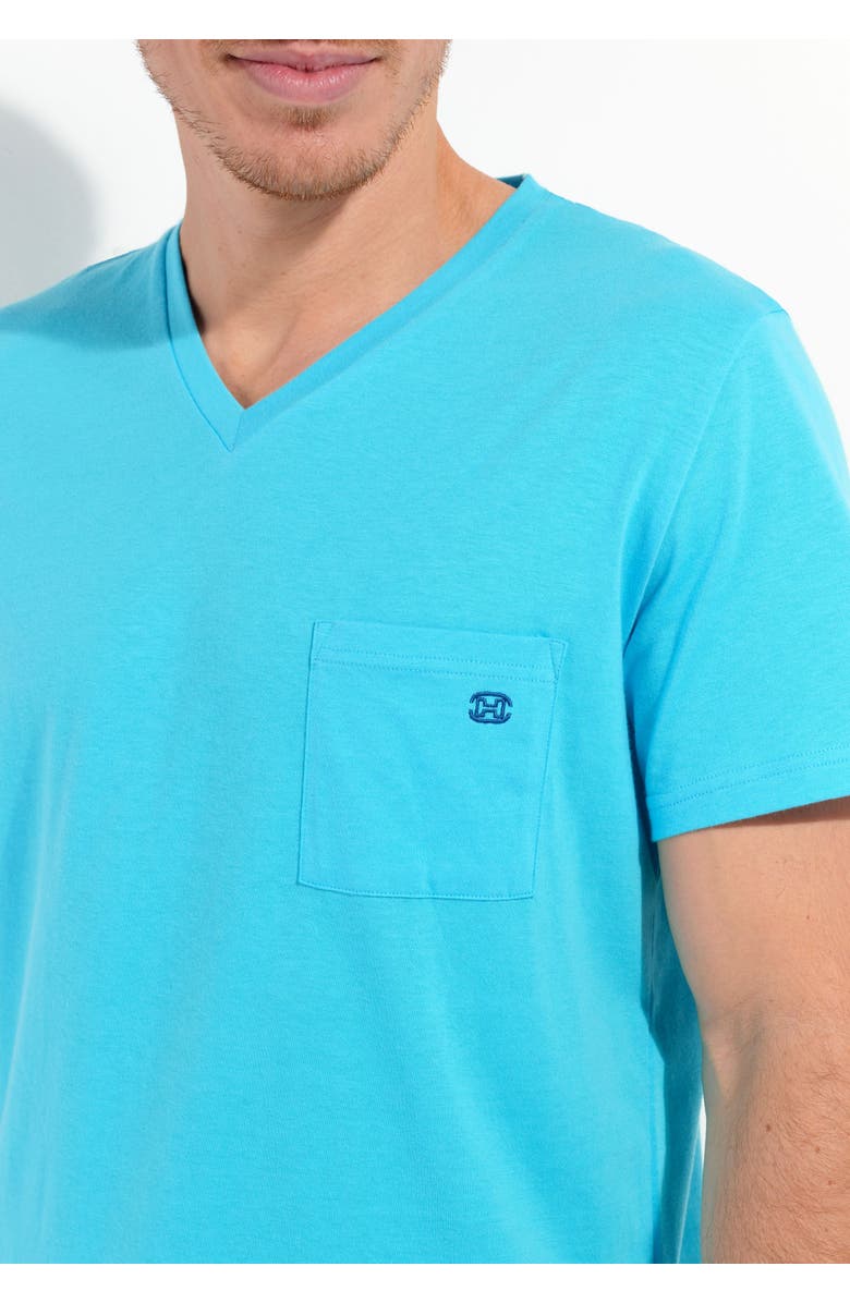 HOM Valley Short Sleepwear, Alternate, color, Turquoise Print