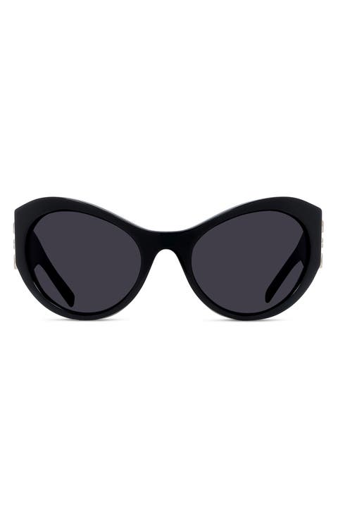 4G 63mm Oversize Cat Eye Sunglasses