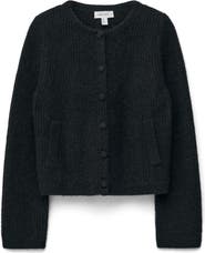 & Other Stories Wool & Alpaca Blend Rib Cardigan