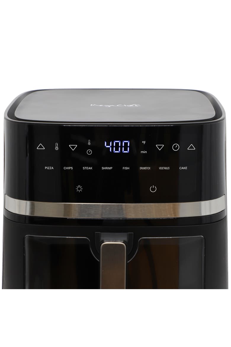 8.5 Quart Digital Electric Air Fryer with Transparent Window in Black, Alternate, color, Black