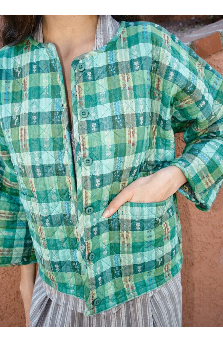 Ace & Jig Amara Quilted and Reversible Cardi Jacket Garden, Alternate, color, Garden