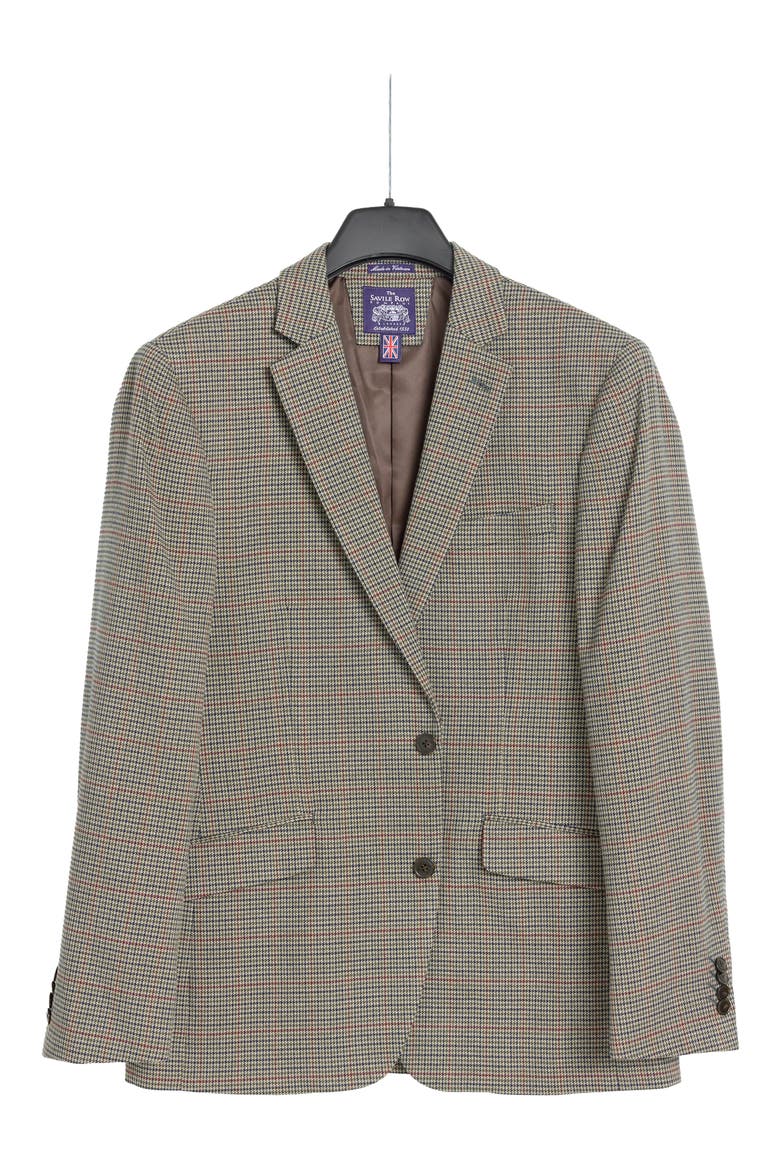 Houndstooth Sport Coat, Alternate, color, OLIVE/ NAVY