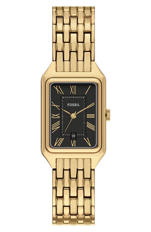 Fossil Women's Raquel Three-hand Date Gold-tone Stainless Steel Watch, 23mm In Gold