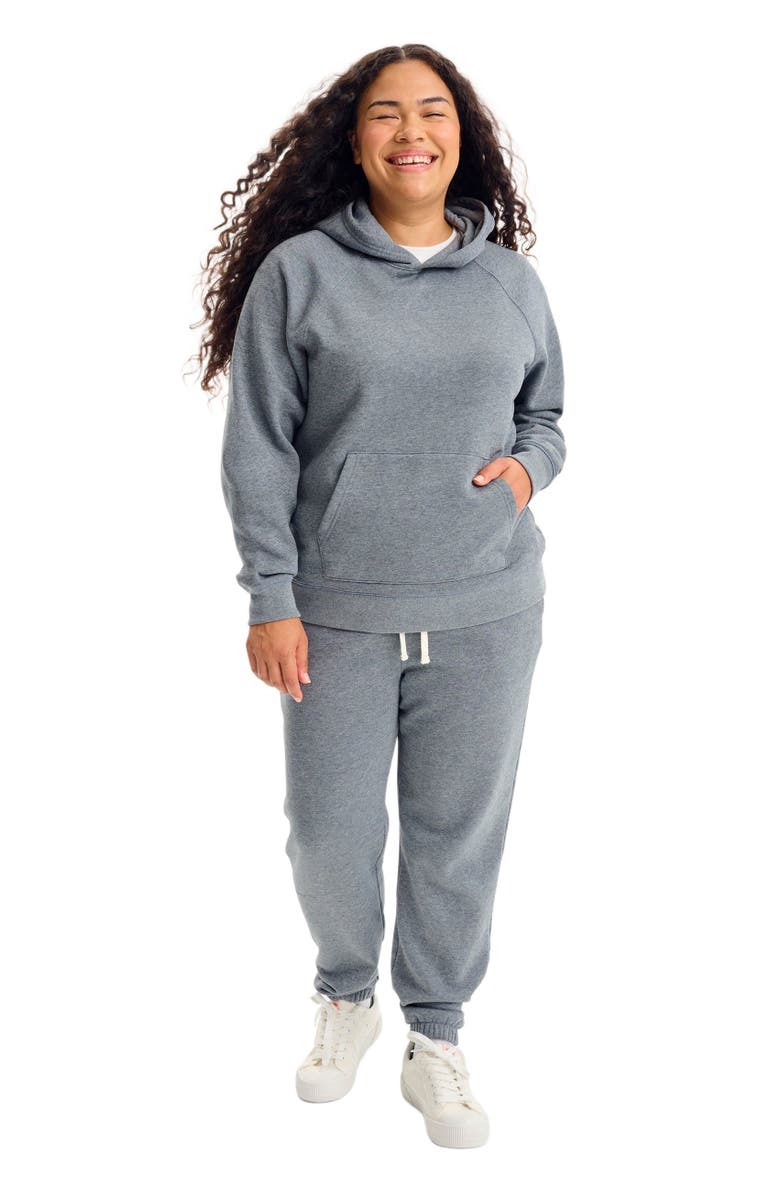 Primary Adult Cozy Fleece Sweatpant, Main, color, Heather Black