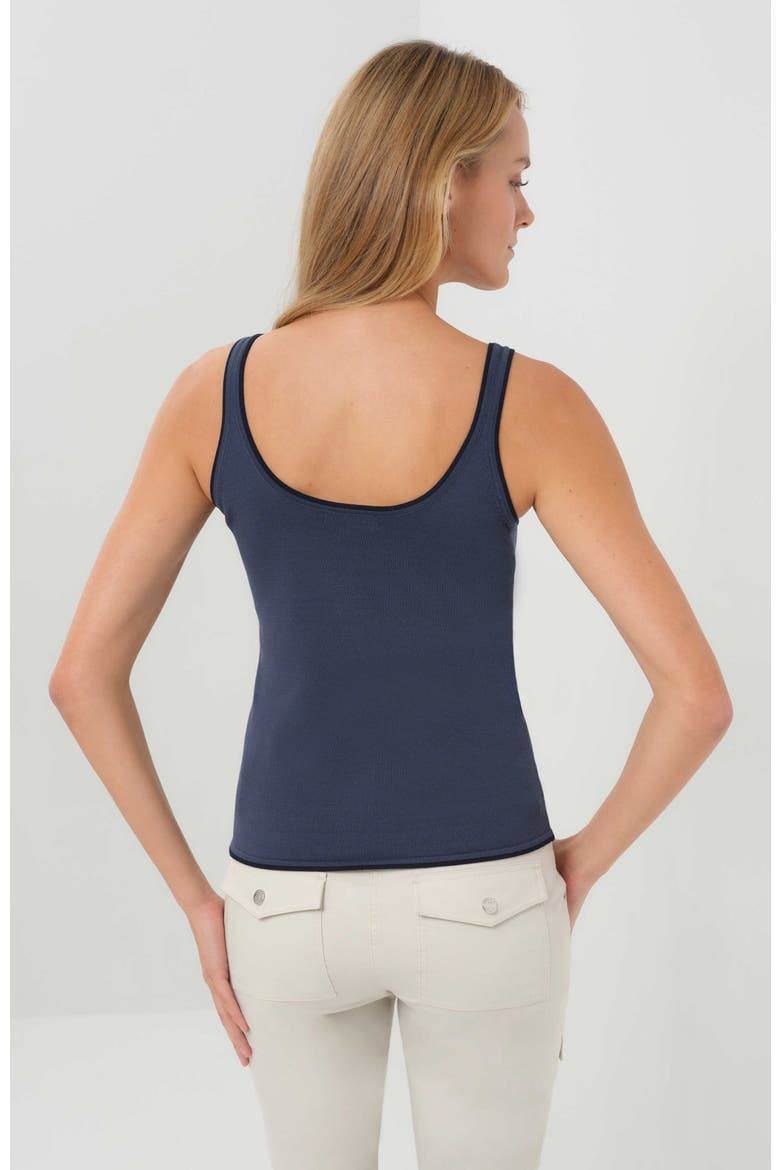Tina Tank Coolmax Sweater Tank, Alternate, color, True Blue/Navy