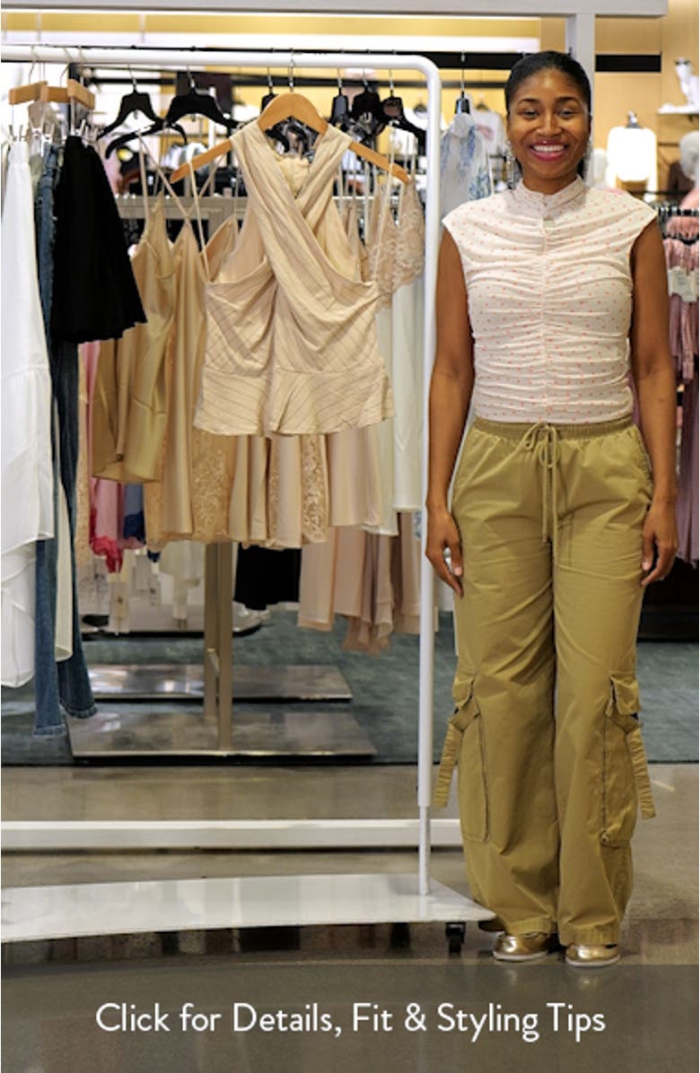 Kosta Pinstripe Cross Neck Top, sales video thumbnail