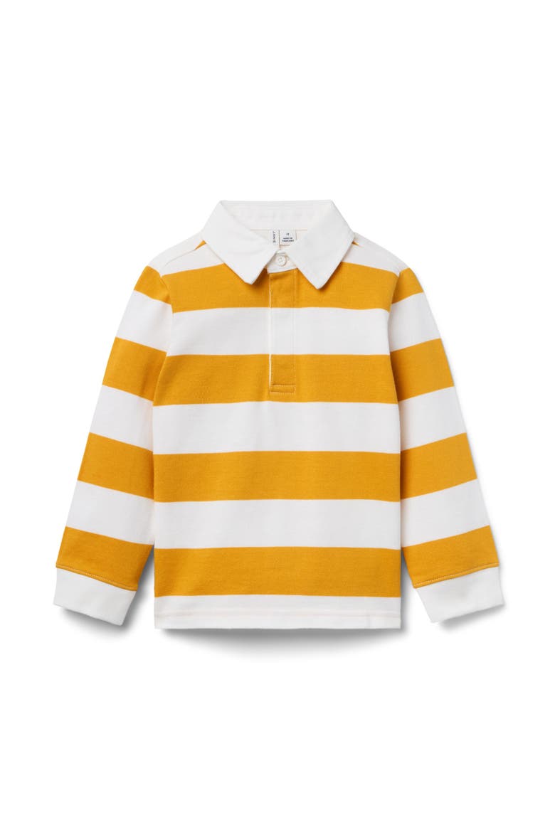 Striped Rugby Shirt, Main, color, Yellow