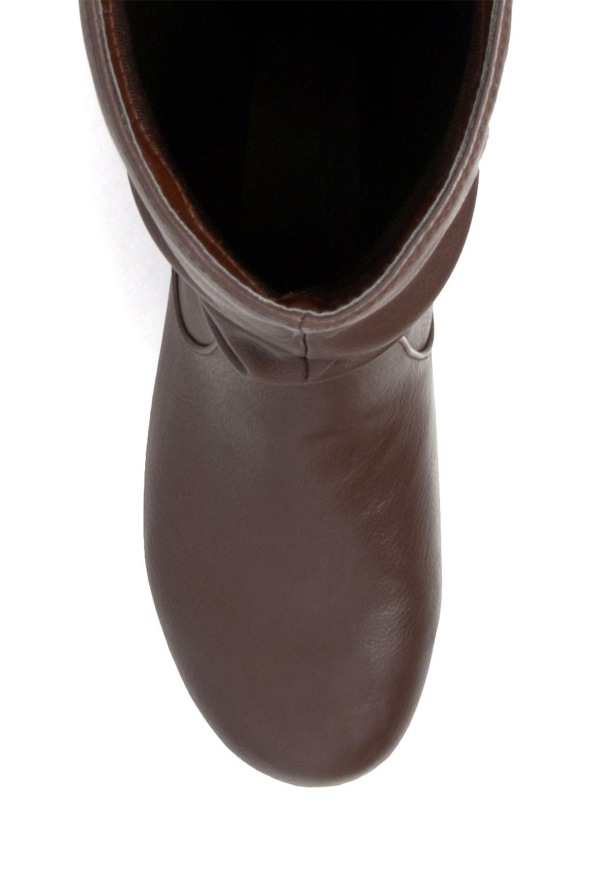 JOURNEE Jayne Ruched Tall Boot, Alternate, color, BROWN
