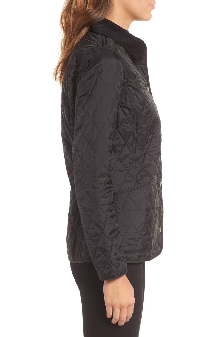 Annandale Quilted Jacket, Alternate, color, BLACK