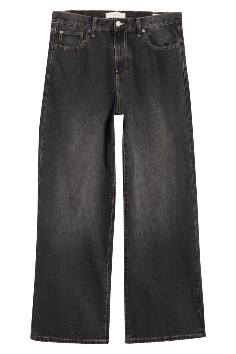 Cole Wide Leg Jeans, Alternate, color, BLACK
