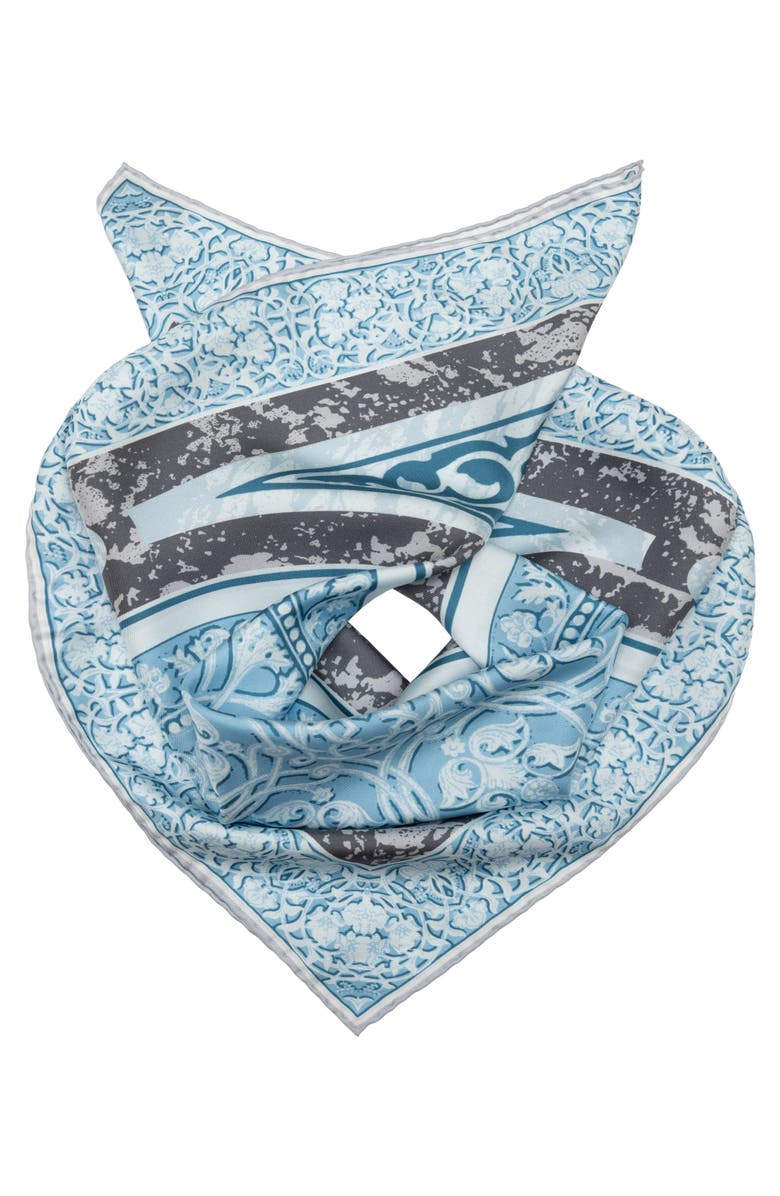 Elizabetta Orlando - Silk Neckerchief for Men, Alternate, color, Blue