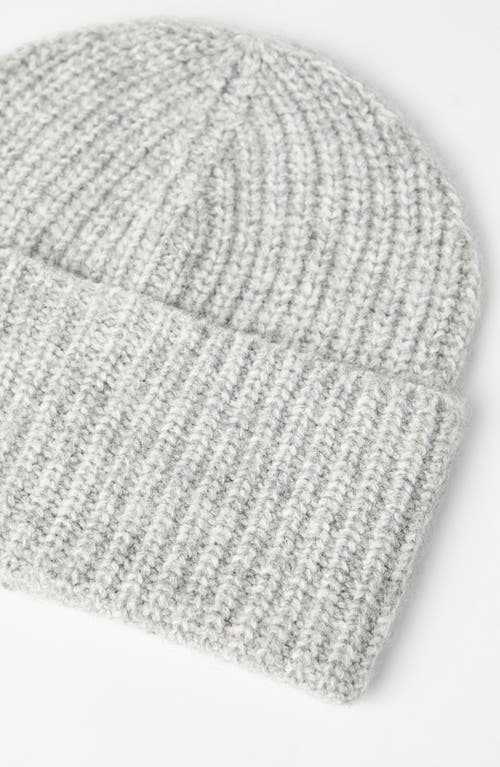 Brunello Cucinelli Rib Knit Beanie In Light Grey