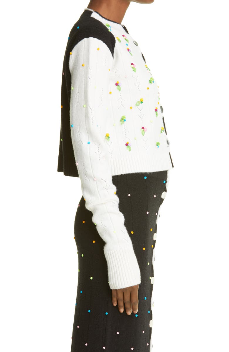 YanYan Rosie Extra Long Sleeve Lambswool Cardigan, Alternate, color,