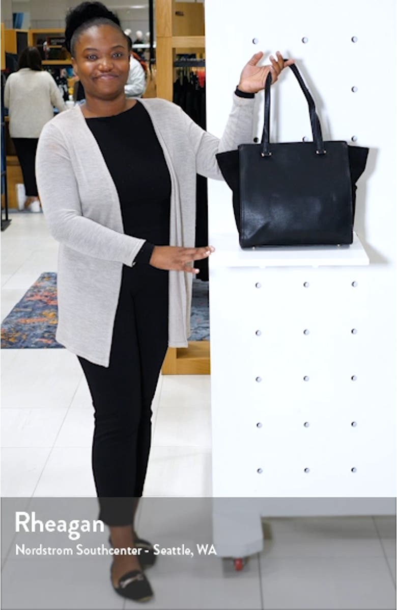 Chele 2 Faux Leather & Genuine Suede Tote, sales video thumbnail