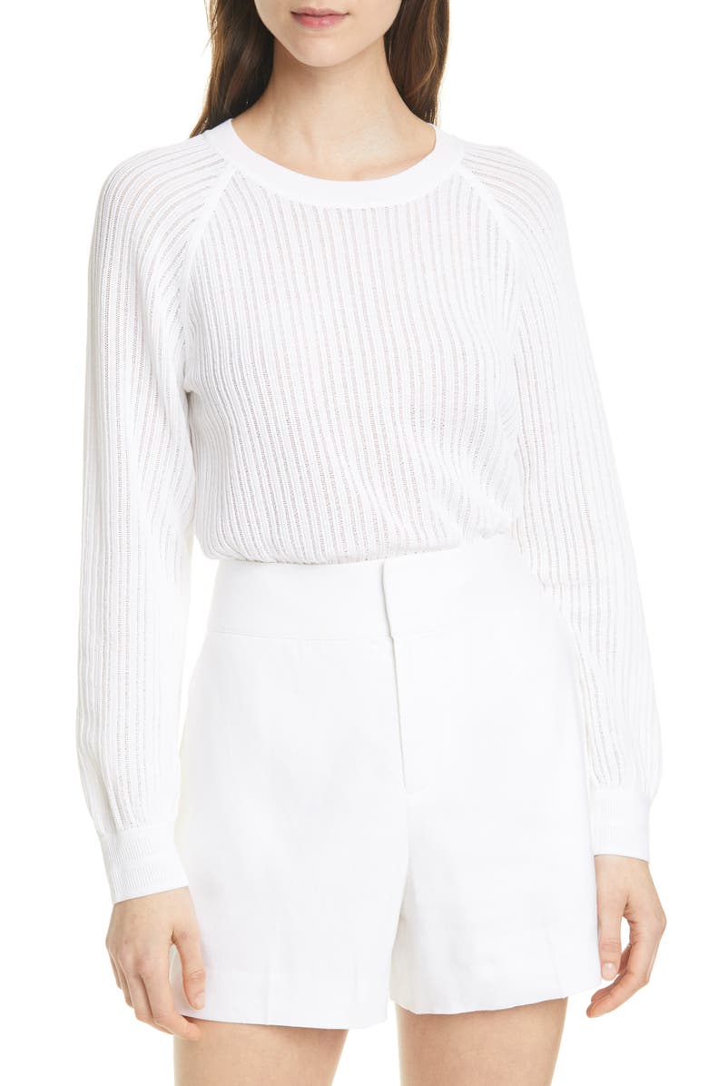 Club Monaco Open Stitch Sweater, Main, color, 