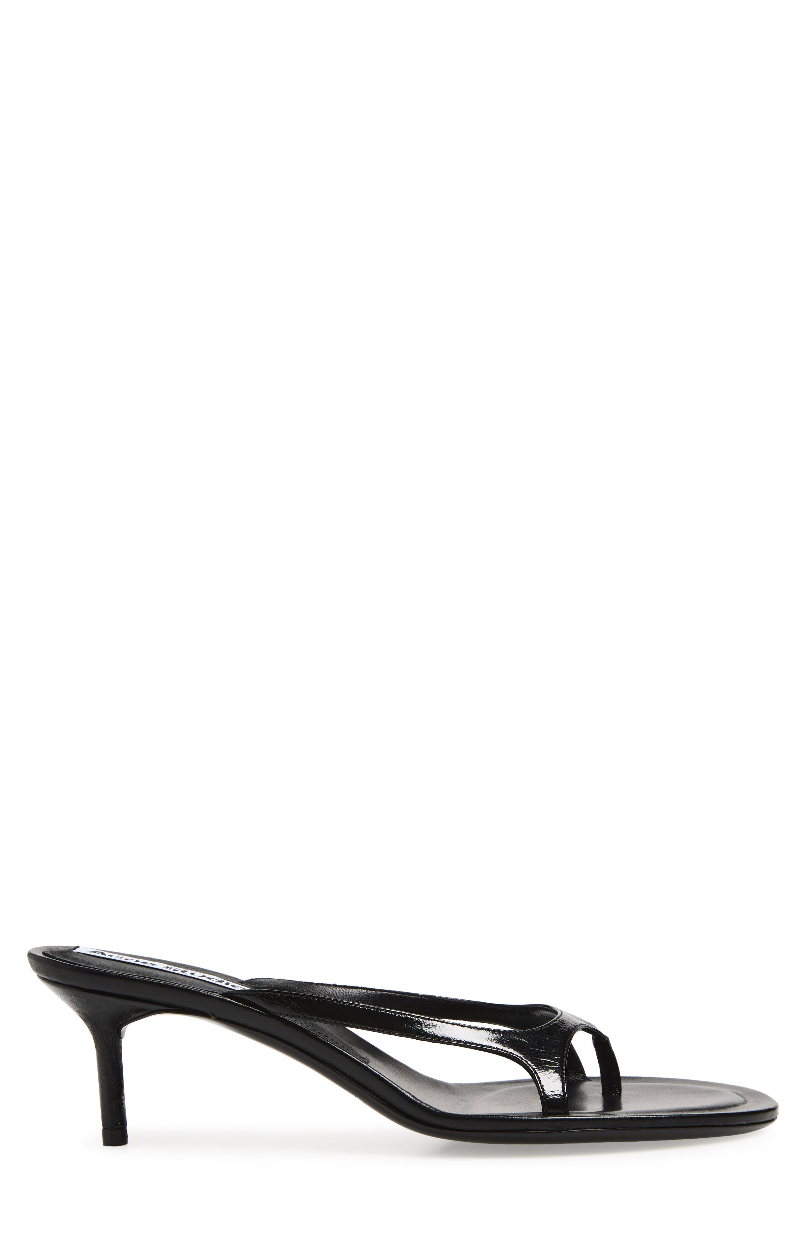 Acne Studios Kitten Heel Sandal, Alternate, color, Black