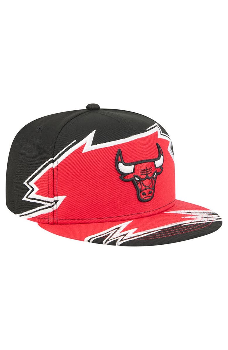 New Era Men's New Era Black/Red Chicago Bulls Break 59FIFTY Fitted Hat, Alternate, color, Black