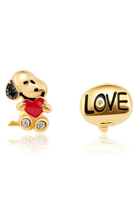 x Peanuts® Snoopy's Love Mismatched Stud Earrings